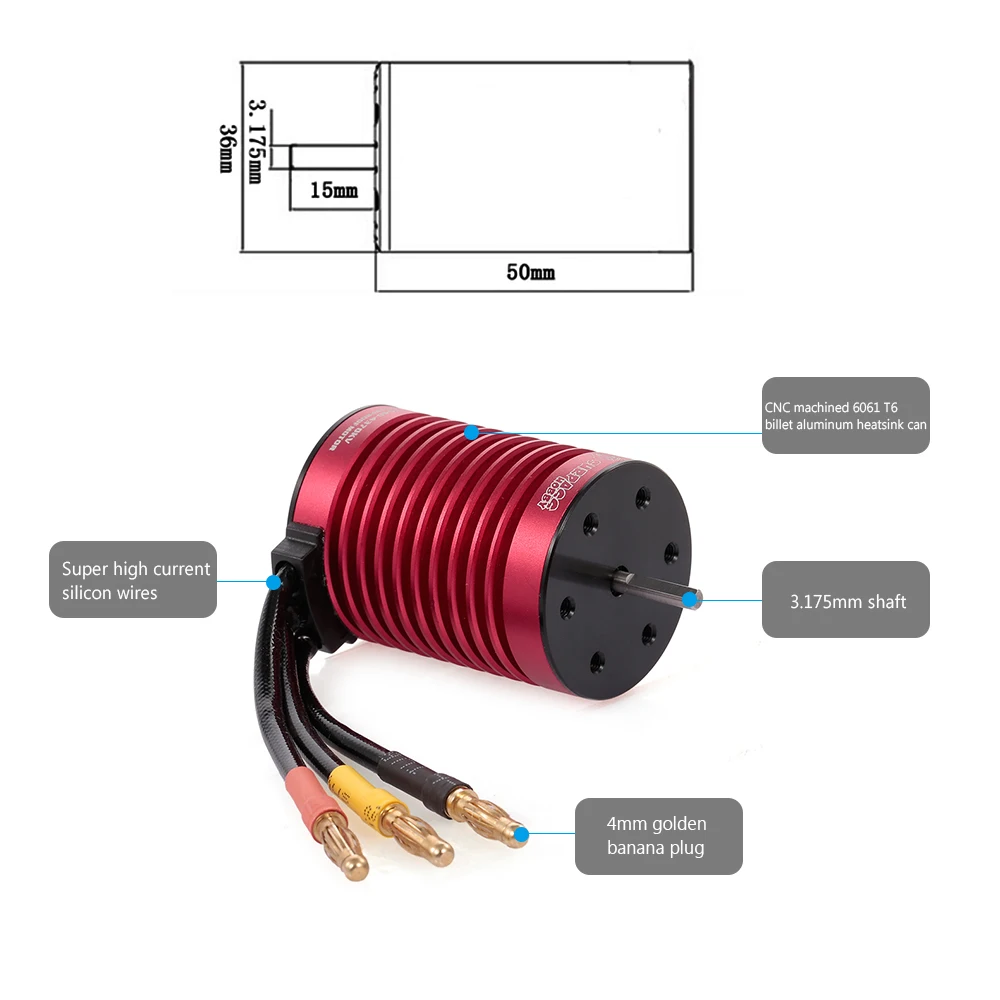 Высокое качество F540 4370KV бесщеточный мотор водонепроницаемый 45A ESC с BEC для 1/10 RC