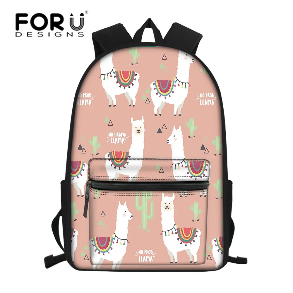 FORUDESIGNS/детские школьные сумки для девочек милый школьный рюкзак из альпаки