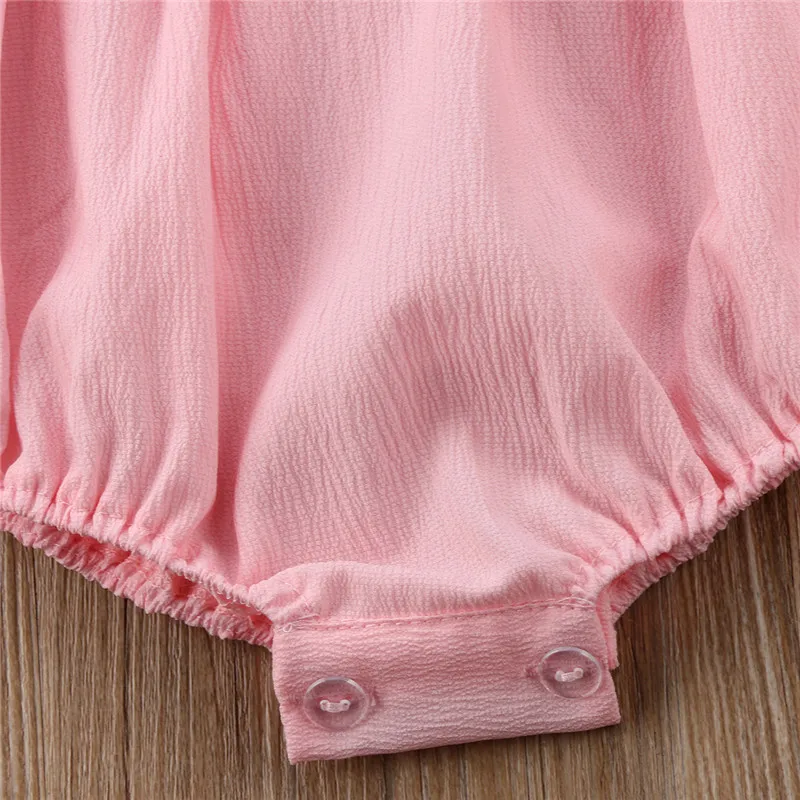 Лидер продаж однотонные боди для малышей модные милые комбинезоны с оборками и