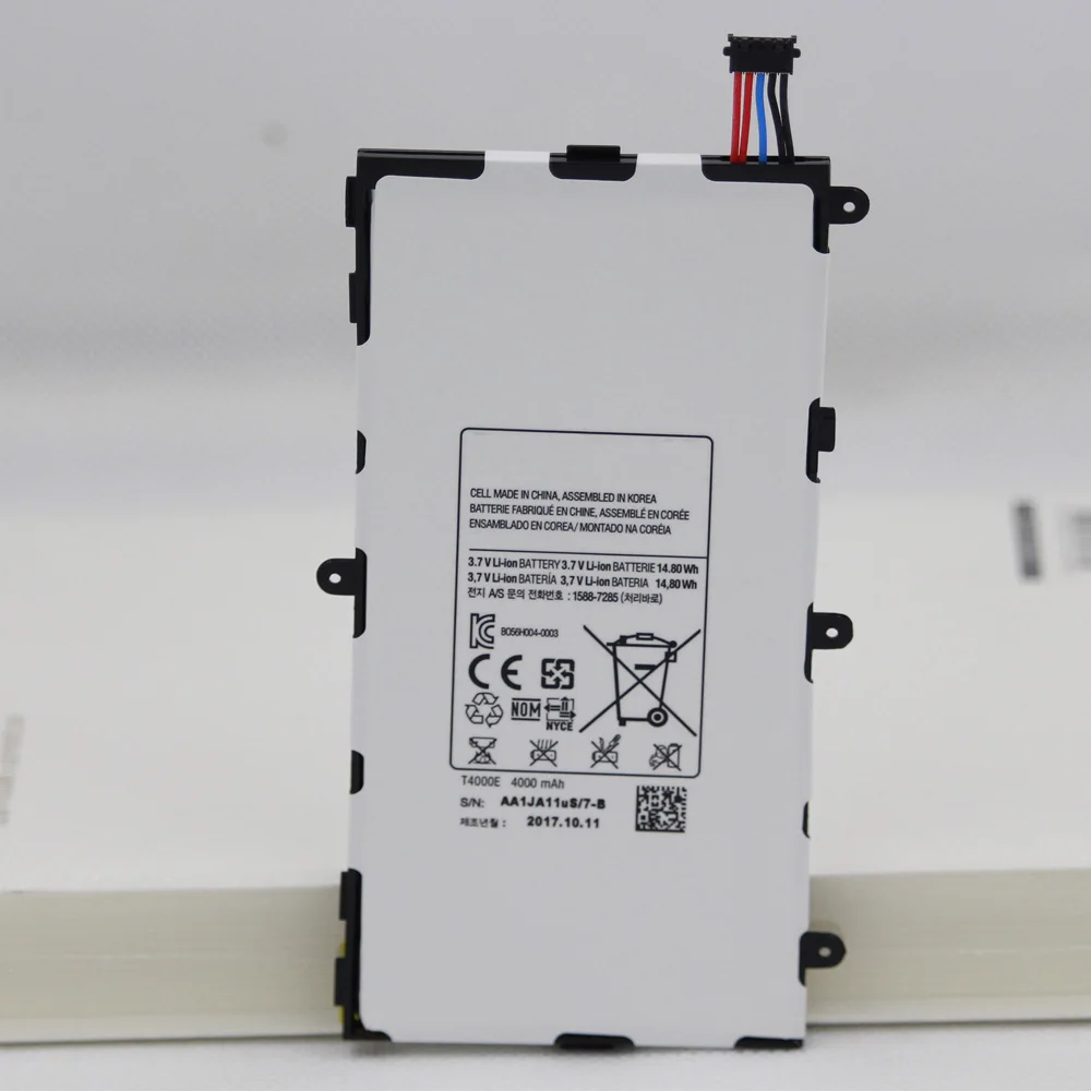 10 шт./лот ISUNOO 4000 мА/ч T4000E Tab запасная батарея для Samsung Galaxy Tablet 3 7 0 T210 T211 T215 T217A T2105 T210R |