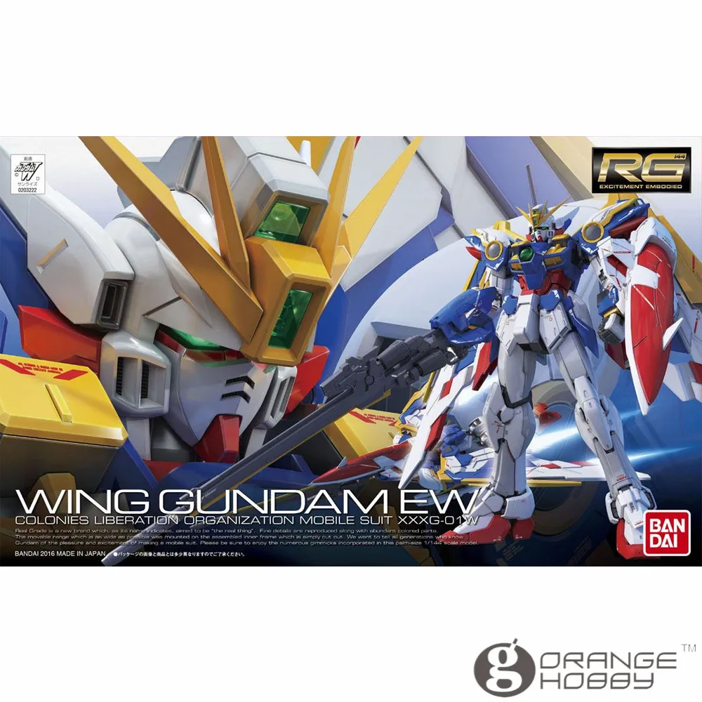 OHS Bandai RG 20 1/144 XXXG 01W Wing Gundam EW Mobile Suit Assembly Model Kits oh|model kit|assembly modelkit model |