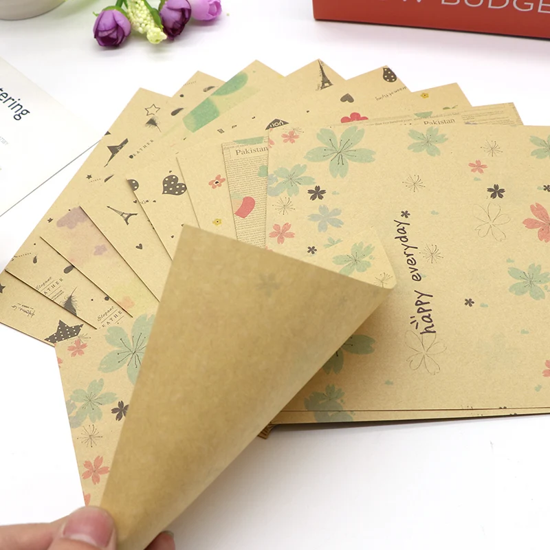 vintage flower origami paper 14.5x14.5cm 72sheets kids craft scrapbooking decorative floral papers | Дом и сад