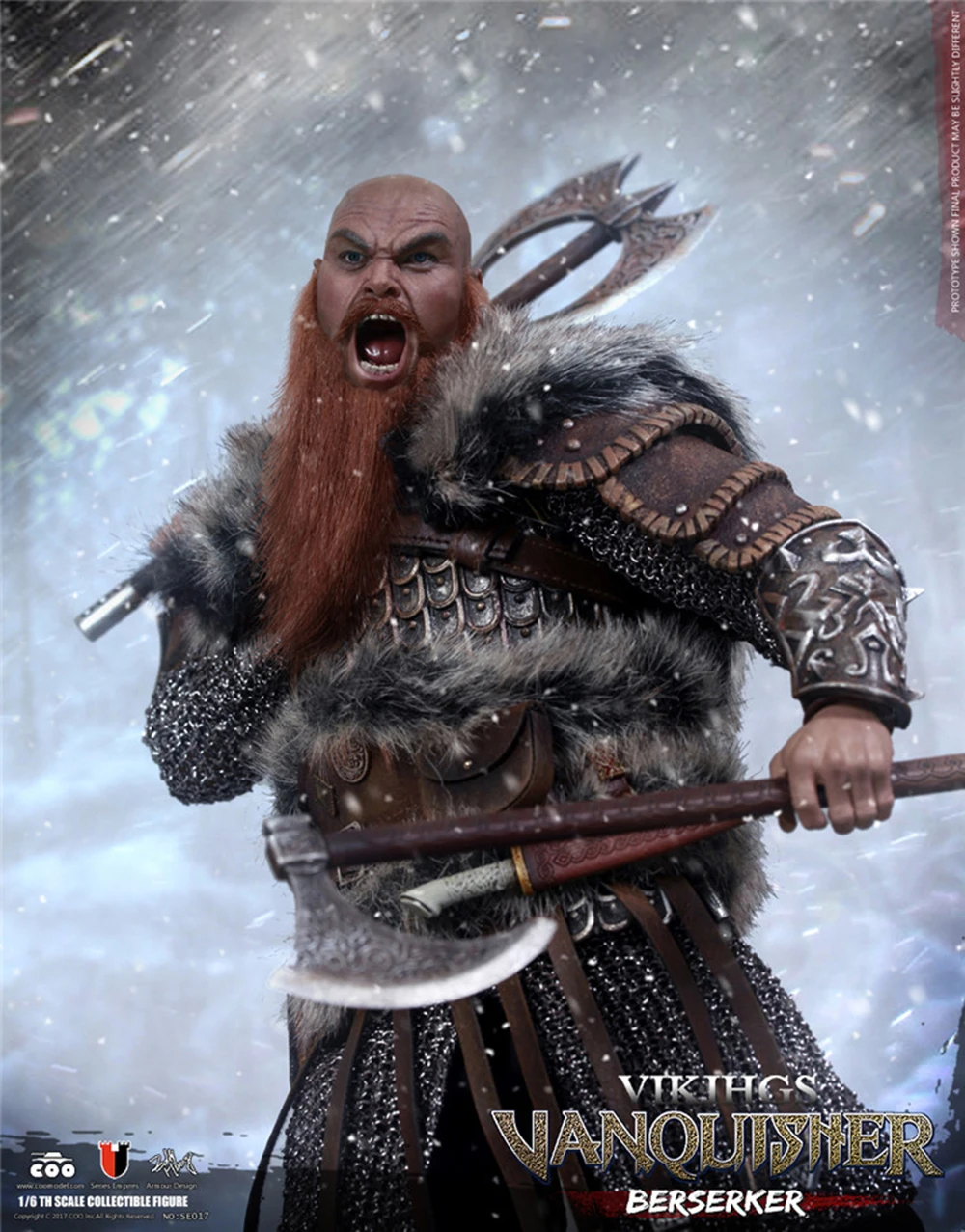 Коллекционная 1/6 масштаб NO. SE017 1/6 VIKING VANQUISHER(литой Сплав) BERSERKERAction фигурка куклы игрушки подарок