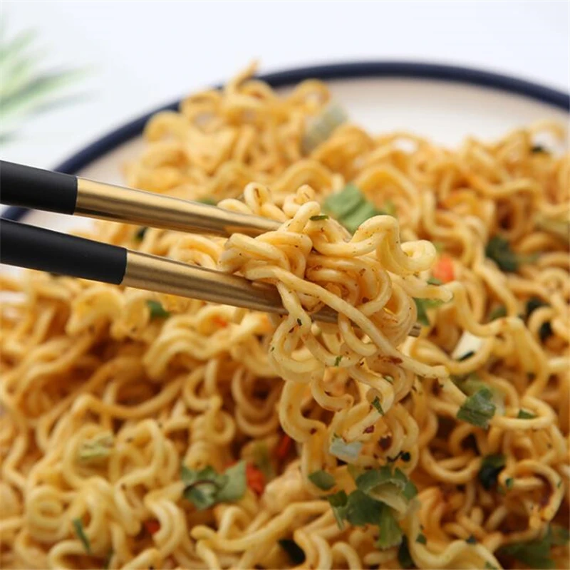 1 пара многоразовые палочки для еды Нескользящие пищевые суши круглые посуда из