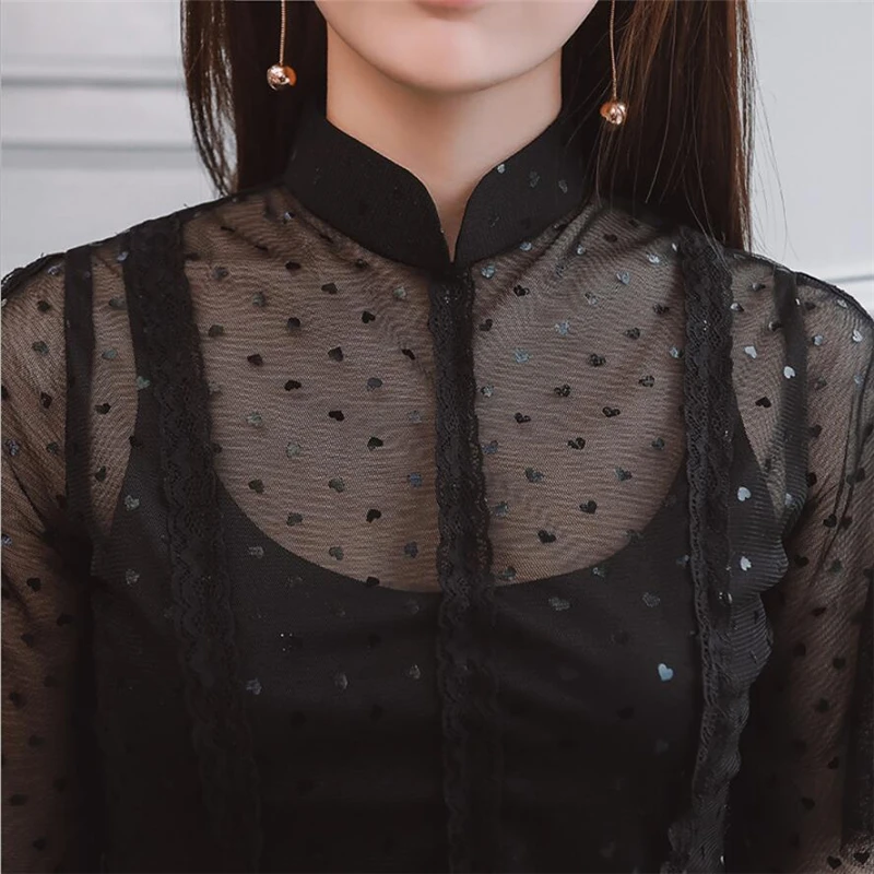 Сексуальное современное китайское стильное платье Qipao с кружевной сеткой 2019