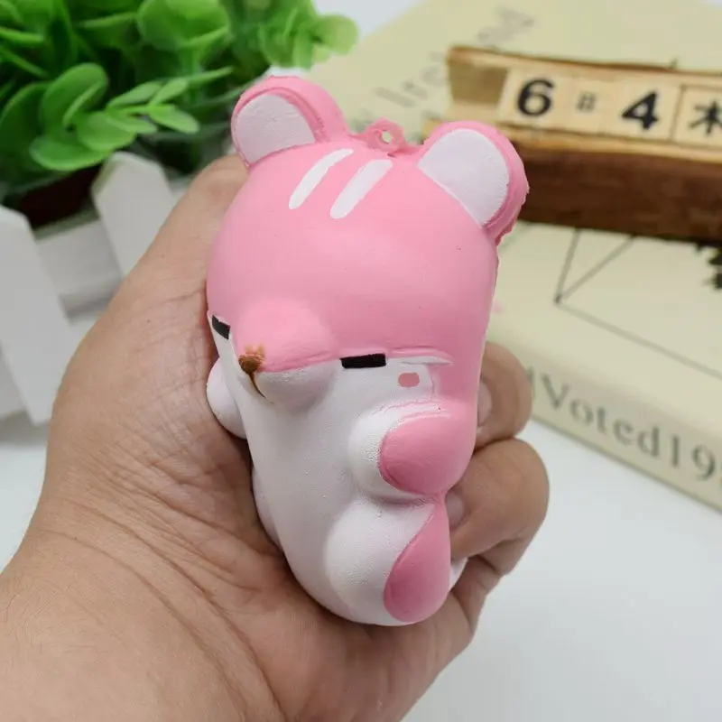 

pudcoco Newest Arrivals Hot Creative Soft PU Jumbo Squishy Squeeze Fidget Hamster Relieve Stress Rising Healing Funny Cute Toys