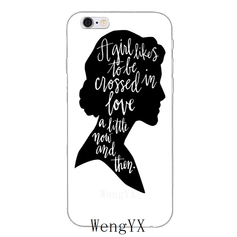 Pride and prejudice quotes тонкий силиконовый мягкий чехол для телефона для iPhone 4, 4S, 5, 5S, 5c, SE, 6, 6s plus, 7, 7 plus, 8, 8 plus, X