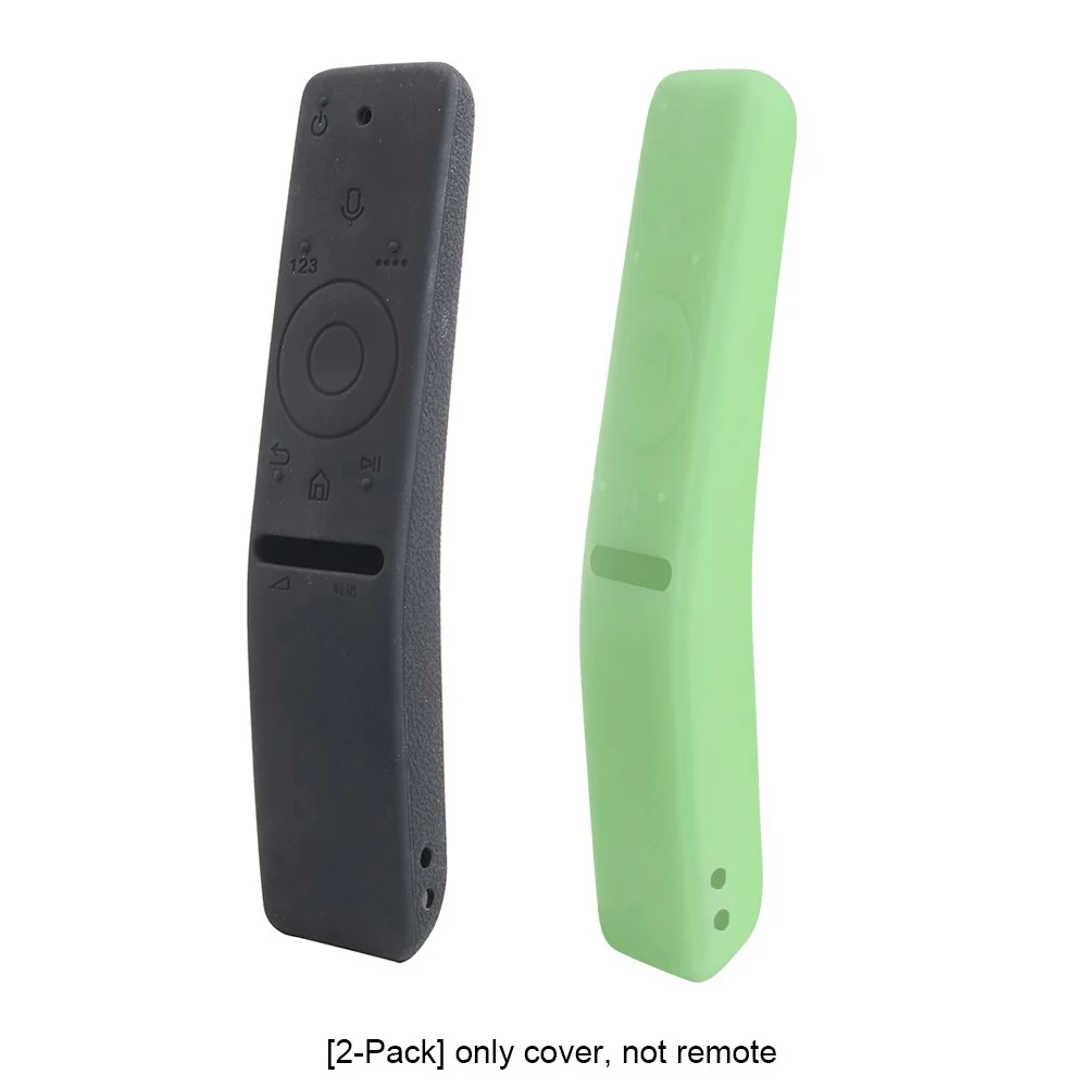 Чехол с пультом дистанционного управления для samsung bluetooth smart tv BN59-01241A 01242A 01260A 01259E 01266A SIKAI, полностью защитные силиконовые чехлы - Цвет: 2-pack black green