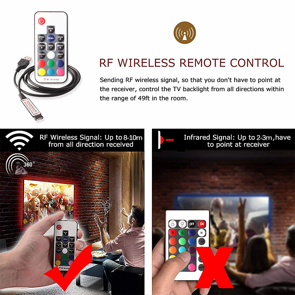 SMD 5050 2835 Светодиодная лента RGB светильник USB светодиодные ленты Подсветка ТВ полоса лампа с Bluetooth/музыкальный контроллер светодиодный полоса ночной Светильник лампы