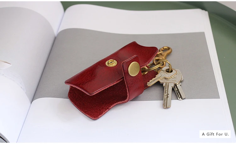Hasp брелок для ключей на цепочке из натуральной кожи ручной работы роскошный Автомобильный ключ сумка для женщин ключница держатель брелок Топ-конец коровья кожа чехол для ключей