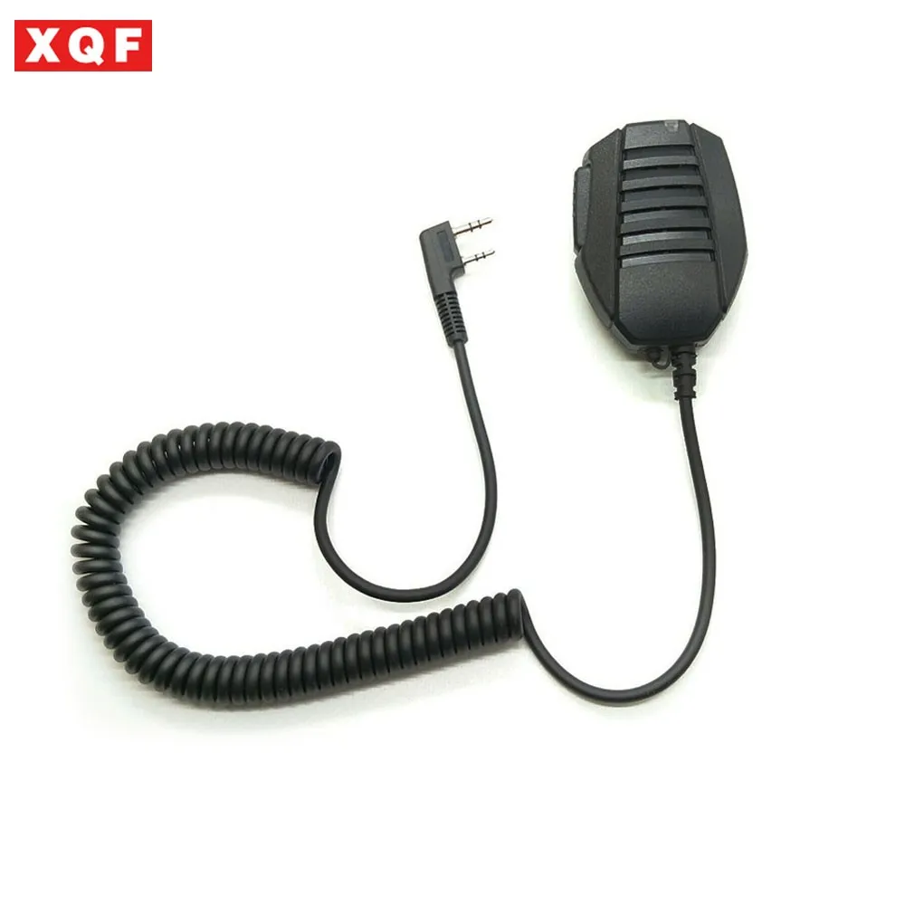 XQF 2 Pin PTT Динамик Новый! Микрофон K24 микрофон для BAOFENG UV 5R 5RA/B/C/D/E 3R + kenwood рация с