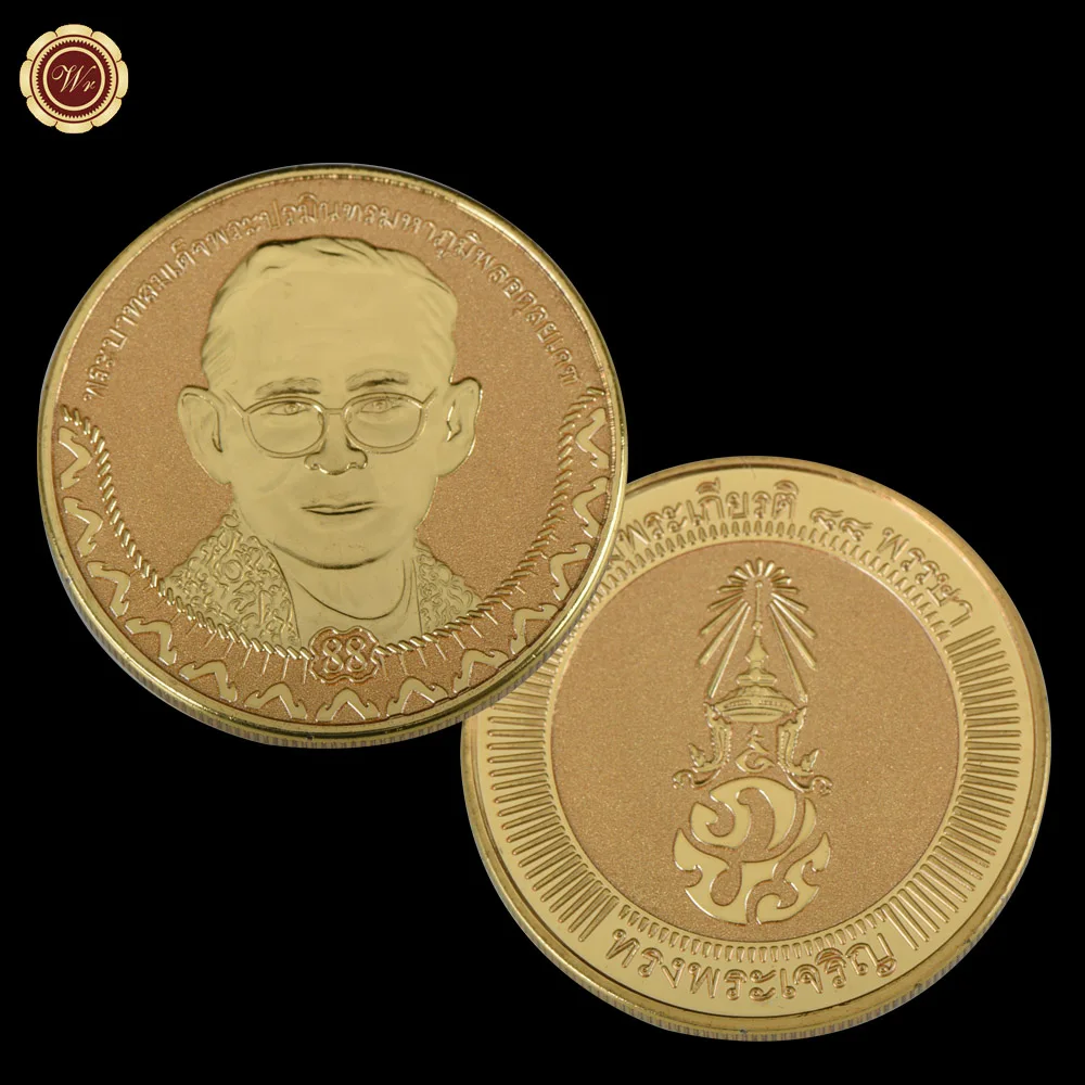 WR 3 шт позолоченная и Посеребренная монета Thailand King Challenge МОНЕТА памятная Bhumibol