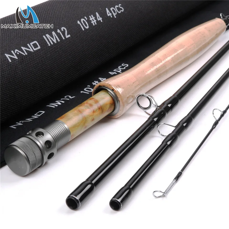 Maximumcatch NANO Nymph 10FT 2/3/4wt нахлыстовая Удочка IM12 графит углеродное волокно быстрое действие нахлыстовая Удочка с трубкой Cordura