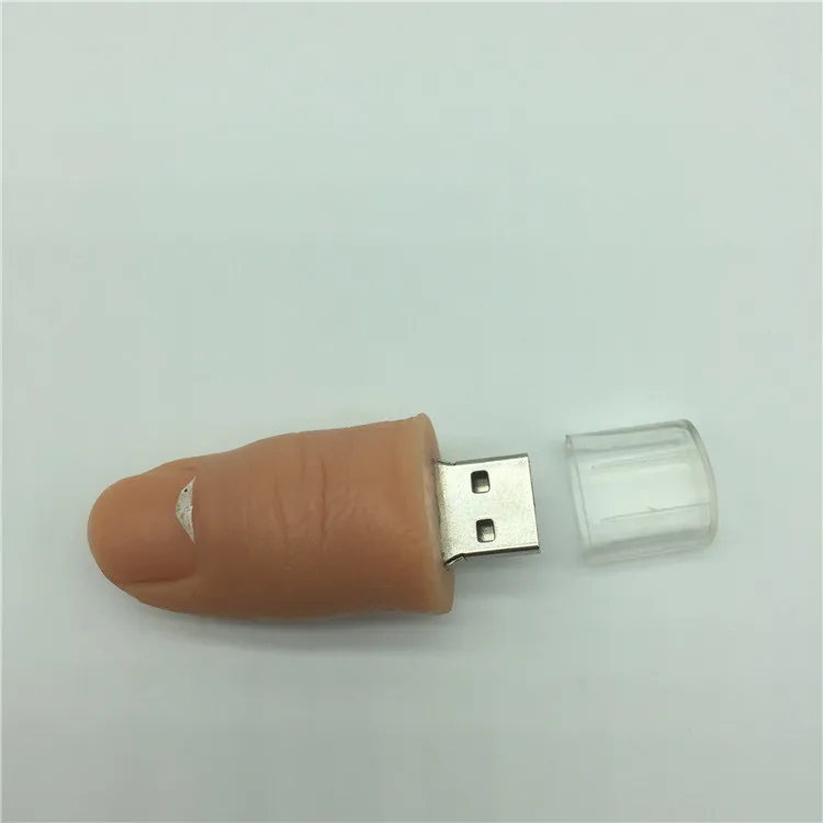 USB 3 0 флеш-память Забавный мультяшный Флешка модель человеческого пальца 4/8/16/32/64