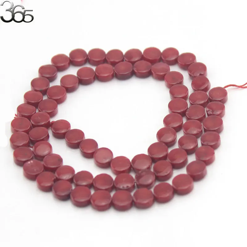 Бесплатная доставка 6 мм 100% натуральные милые круглые монеты красные белые