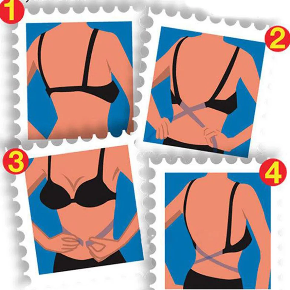 Сексуальный лифчик без бретелек Удлинительный крюк адаптер конвертер Полностью