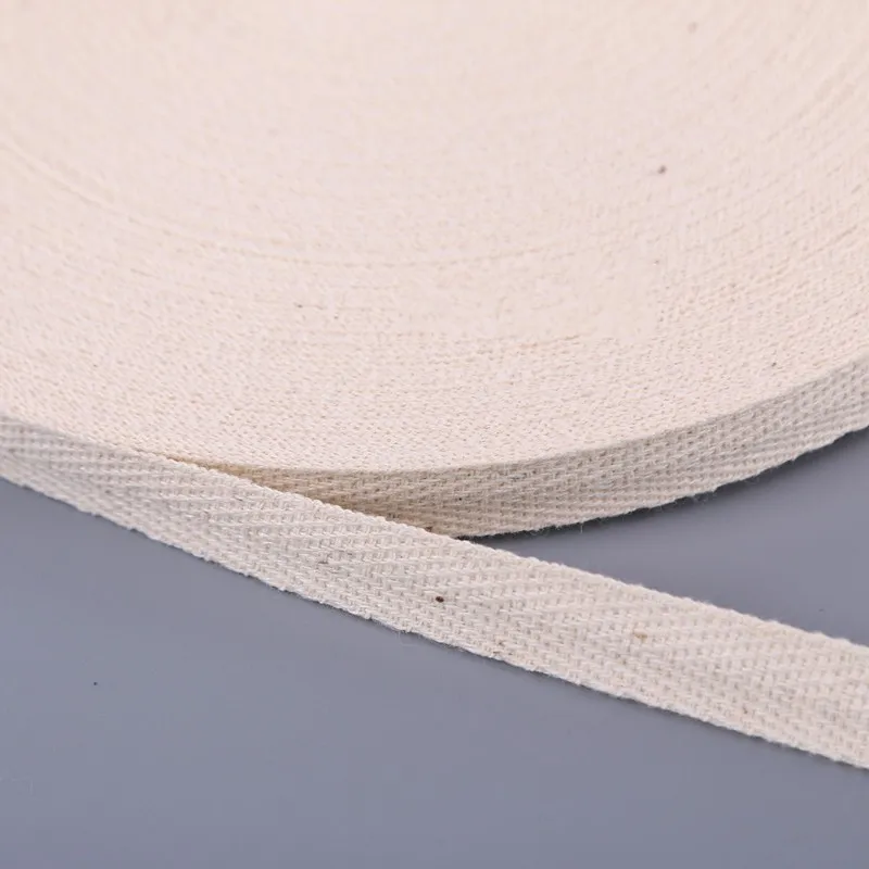 Ribbon 1cm 2cm Multi Color Herringbone Tape Ribbons 10mm Woven Cotton Sewing Overlock Cloth Strap Belt DIY Accessories 50Yards