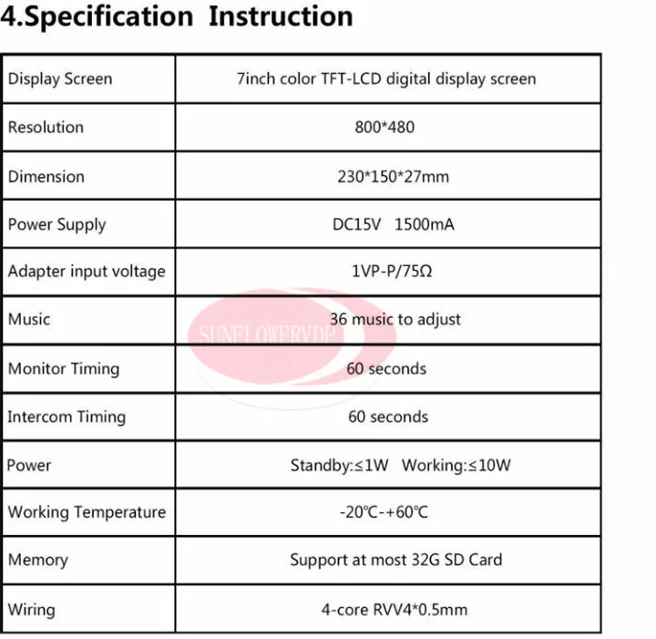 Запись видео 7 дюймов цветной видеодомофон бесплатно 8 Гб SD карта доступ RFID дверной Звонок камера видеодофон с электрическим ударным замком