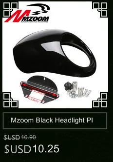 Mzoom Черный фар Пластик спереди козырек обтекатель крутая маска рамка для 883 XL1200 Dyna Sportster FX Мотоцикл Авто