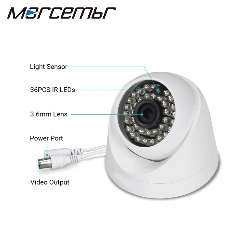 Morcembr Home Security CCTV AHD Camera 1080P Cameras Surveillance Video | Безопасность и защита