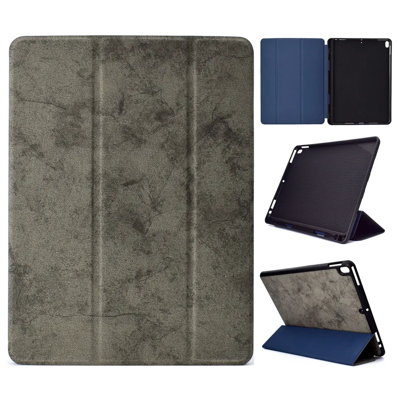 Для iPad Pro 10,5 чехол с карандашом держатель, смарт-три раза Стенд авто сна чехол для iPad 10,5 чехол/iPad Pro 10,5 принципиально