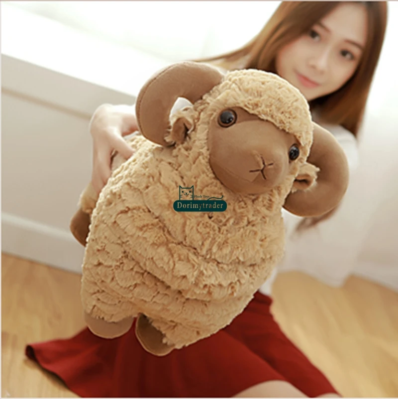 Dorimytrader Giant Animal Sheep Toy Мягкая мягкая плюшевая милая козьей куклой 3 цвета Nice Baby Gift