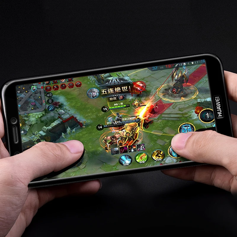 Xinwen 5D новейшая изогнутая Защитная пленка для экрана из закаленного стекла для huawei Honor 7C AUM-L41 5,7 дюймов Русская версия Передняя пленка 9h 3d 4d