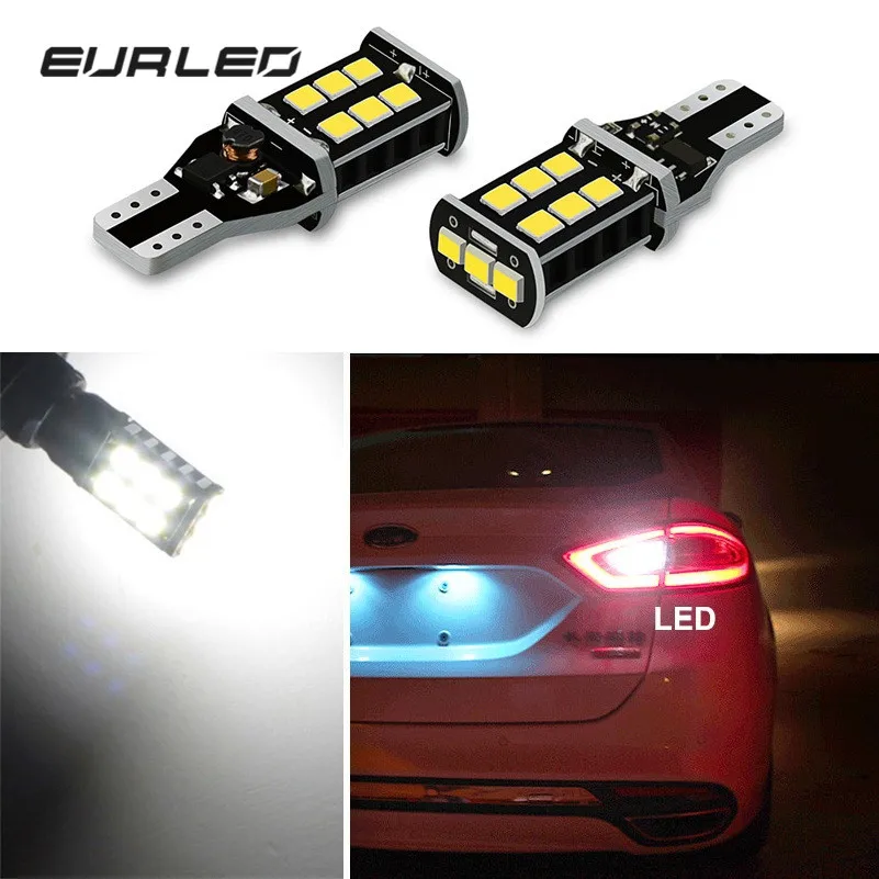 2x T15 светодиодный светильник W16W Canbus Автомобильный Обратный для Ford Focus 1 2 Fusion Mustang