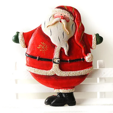 Sant Claus Hug B Большой Рождественский Сант Клаус магниты на холодильник Белая Доска стикер магниты на холодильник свадебное украшение Любовь подарки украшение дома - Цвет: Sant Claus Hug B