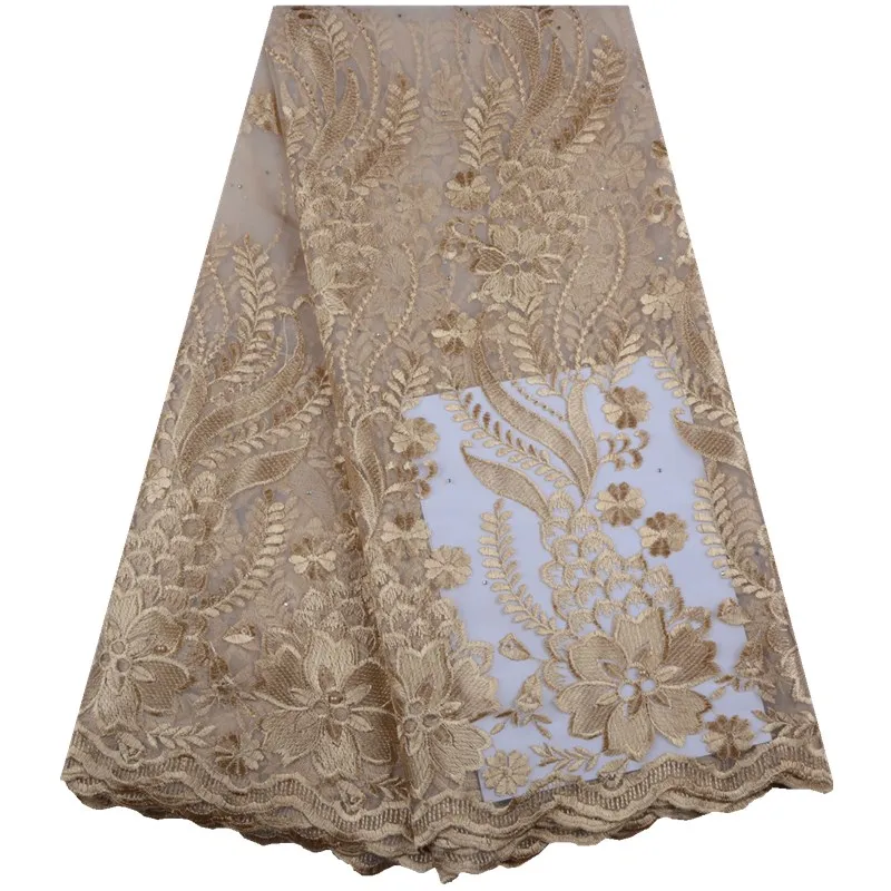 Африканская кружевная ткань цвет лука нигерийская 2019 высокое качество