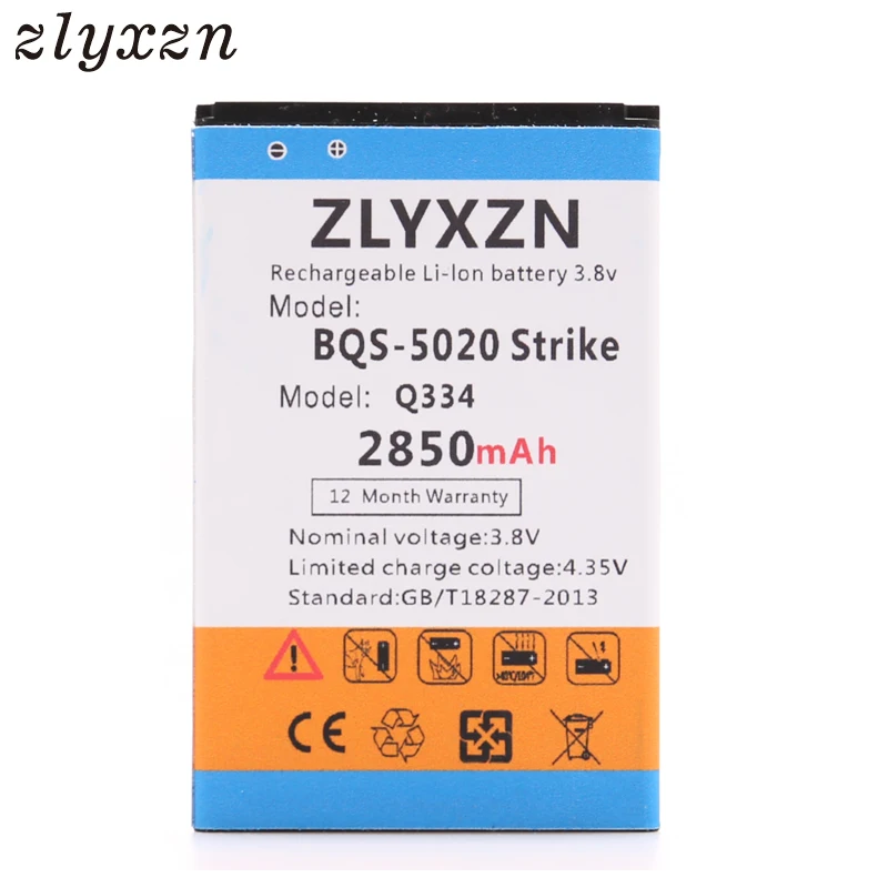 100% Новинка 2850 мАч батарея для Micromax Q334 BQ Strike BQS 5020 Бесплатная доставка|Аккумуляторы