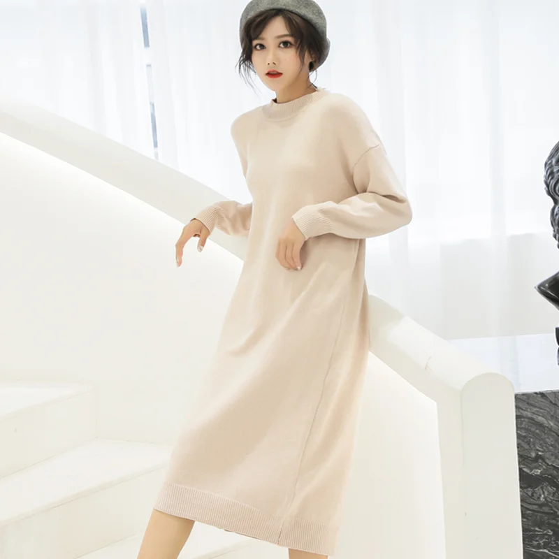 Зимнее платье 2018 Женская обувь в винтажном стиле В Корейском Модные с завышенной