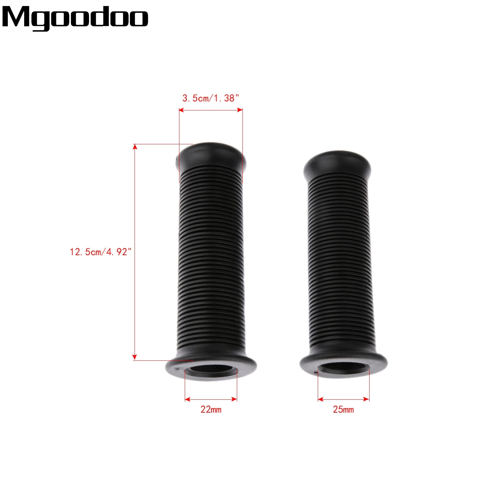 Винтажный 7/8 &quot1&quot резиновый руль для мотоцикла рукоятка ручки Универсальный