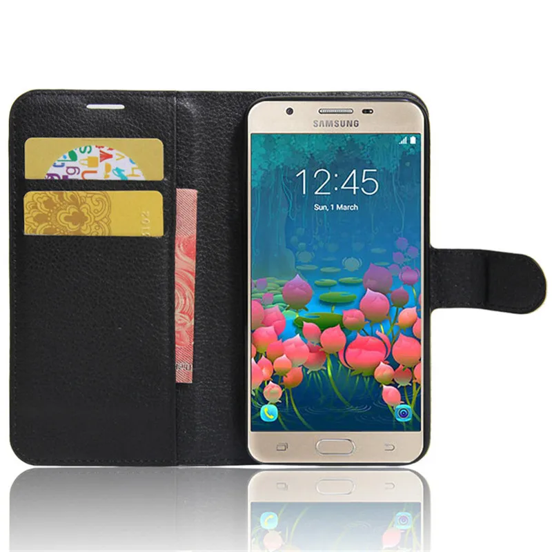Чехол для Samsung J5 Prime SM G570F роскошная Обложка на заднюю панель из искусственной кожи