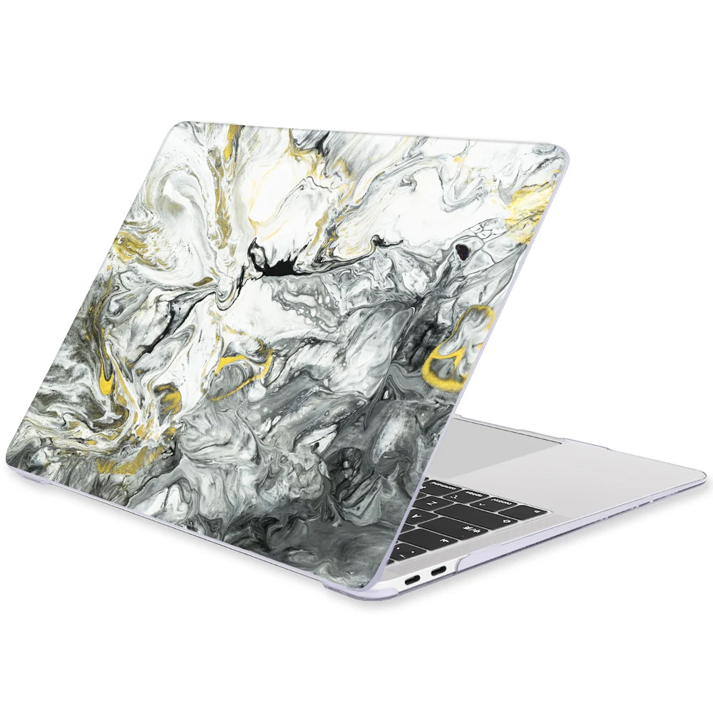 Чехол для ноутбука MacBook Air Pro retina 11 12 13 15 A1932 Pro 13 15 16 дюймов Сенсорная панель A2141 A2159 пластиковый жесткий чехол