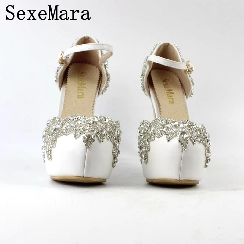 2016 новая коллекция весна лето девушку горный хрусталь высокие каблуки свадебные
