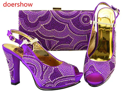 Doershow итальянский комплект из туфель и сумочки цвета фуксии обувь сумочка в