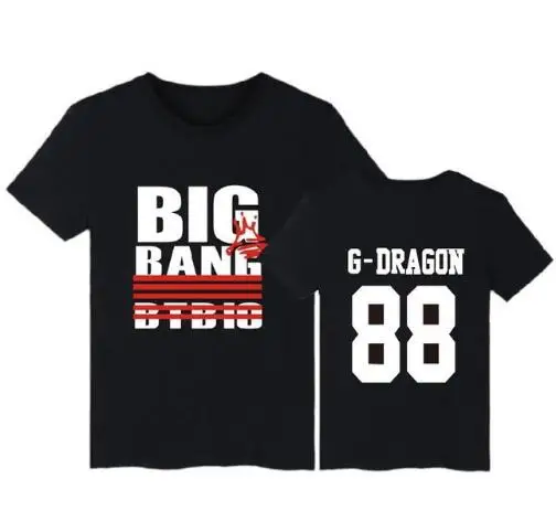 Топ-футболка с надписью K-pop Bigbang Camiseta Big Bang | Женская одежда