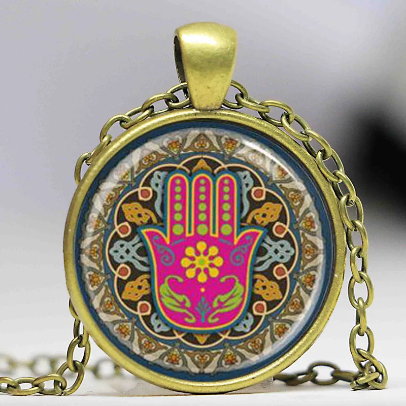 Подвеска с амулетом Хамса защитное ожерелье для рук художественное украшение на