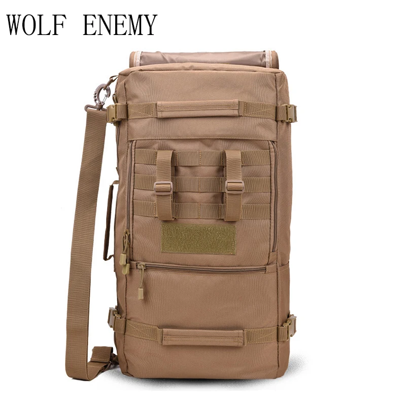 

Уличная спортивная 50L женская сумка для альпинизма, тактические рюкзаки для походов, кемпинга, мужские дорожные сумки, камуфляжный рюкзак д...