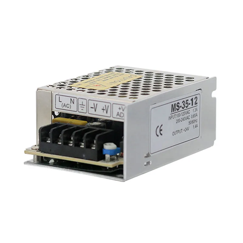 Ms-35-12v 35 Вт 220 В AC 7a 12 15 24 DC мини Размеры компактный промышленный Импульсные блоки