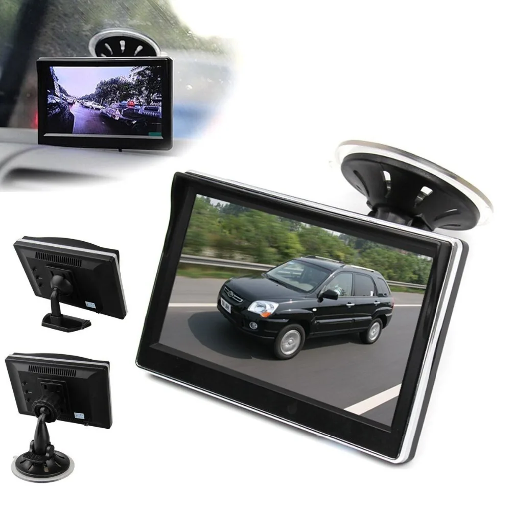Беспроводная парковочная система заднего вида 5 дюймовый цветной TFT ЖК монитор