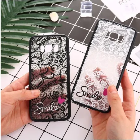 Casyva модный кружевной чехол для телефона iPhone X 8 7 6 XR Smile задняя крышка XS MAX жесткий |