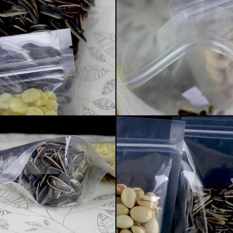 10 шт. прозрачные пакеты с застежкой-молнией | Дом и сад
