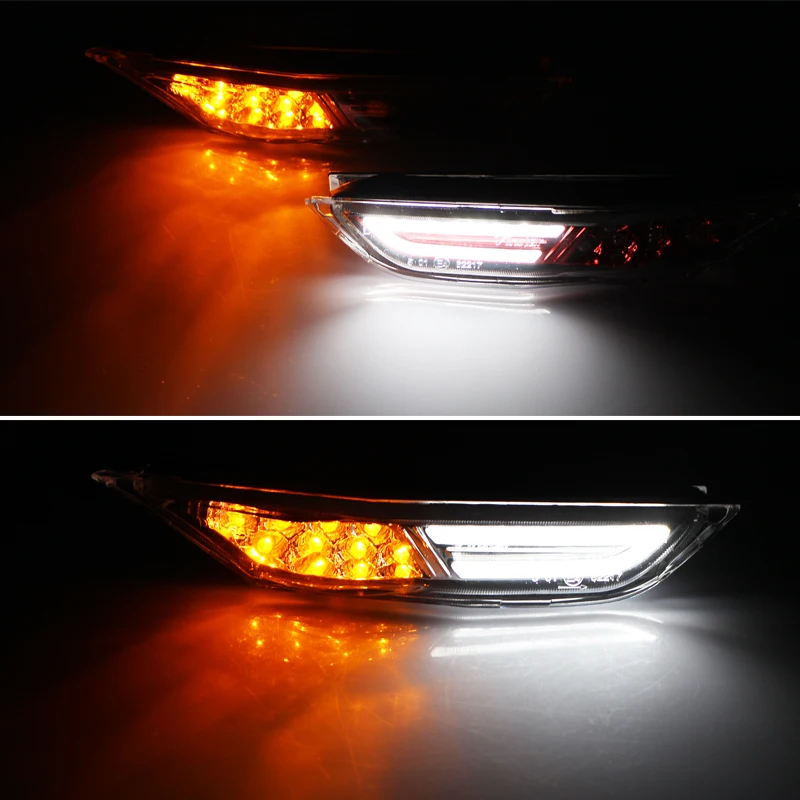 IJDM Высокая мощность белый/Янтарные светодиодные боковые габаритные фонари для