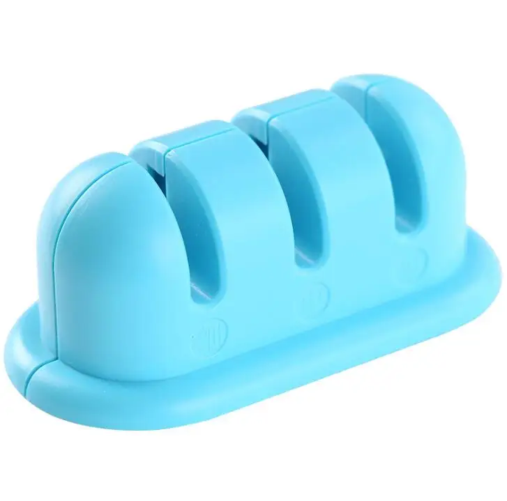 Ручная точилка для ножей 3 ступенчатая с всасывающим основанием прямого