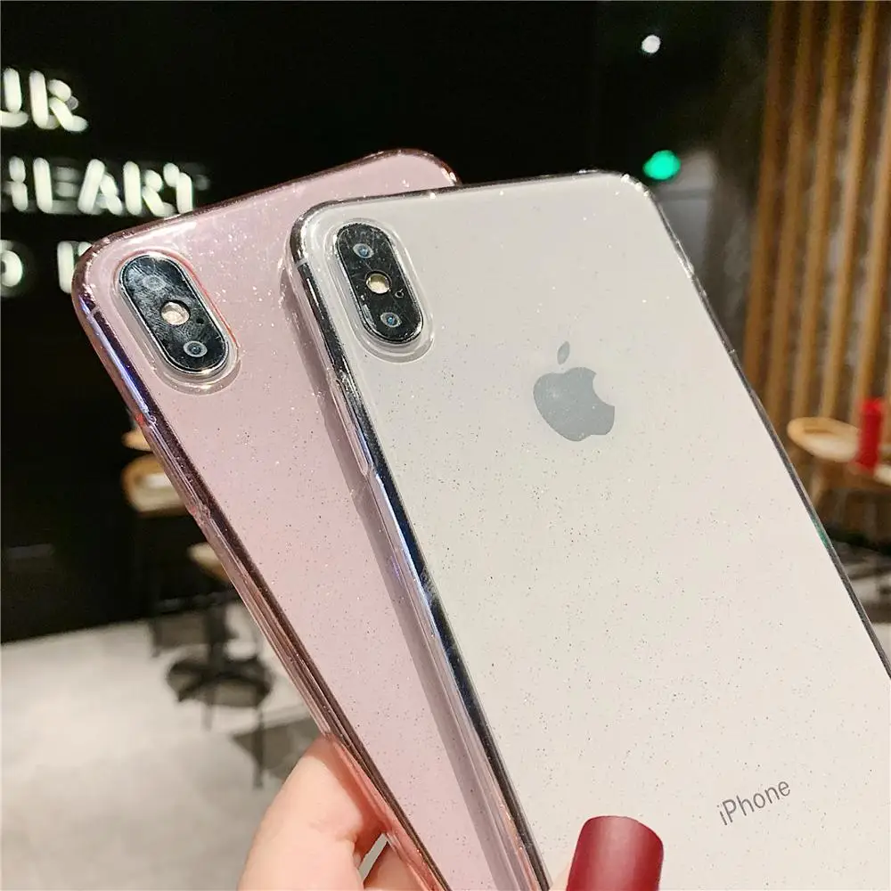 Stars Glitter Phone Case For iPhone 6 7 8 Plus X XR XS Max Clear Bling Cases 6S Soft Silicon Back Cover |