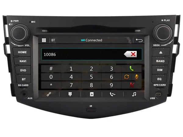 Автомобильный Gps Dvd стерео плеер радио для Toyota Rav4 Rav 2008 2012 навигация Bluetooth HD