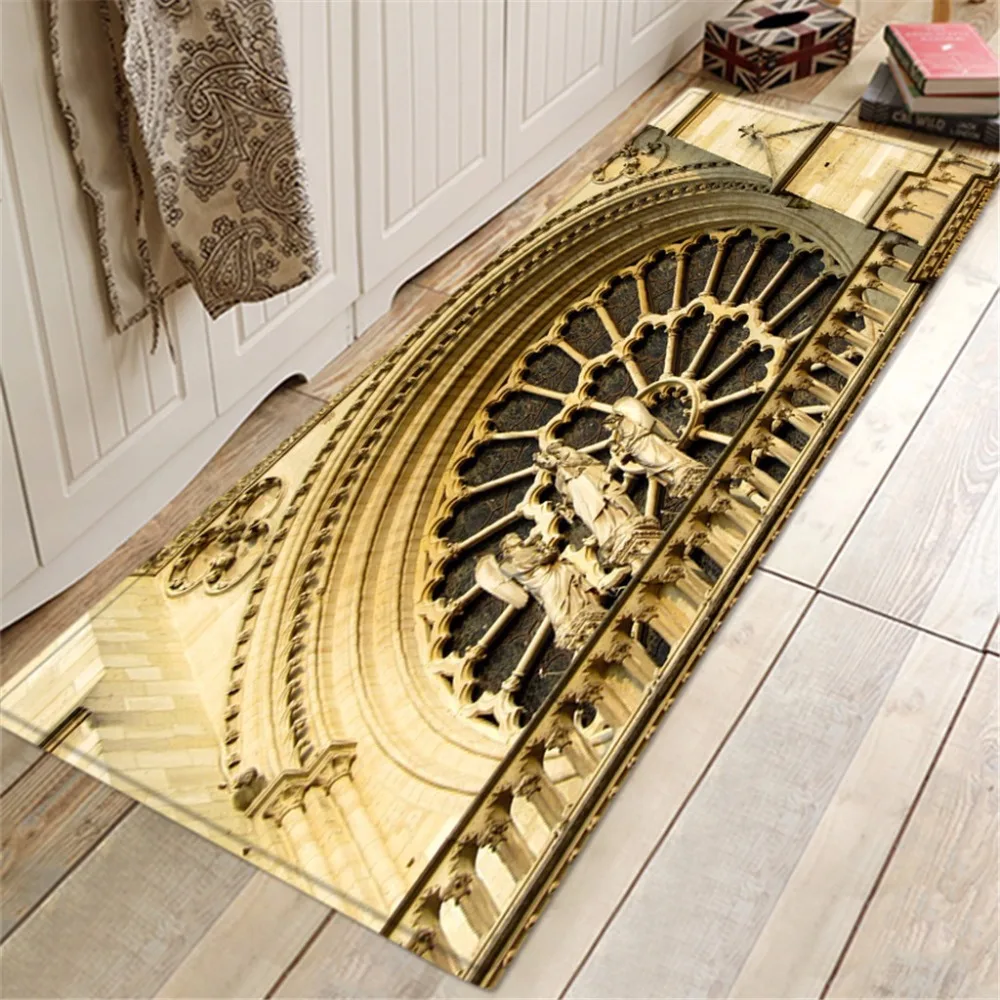 Ковер детская комната 40X120 см ковры для гостиной Notre Dame de Paris узор Площадь флис