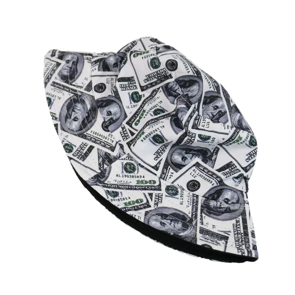 FOXMOTHER доллар шаблон Chapeau Femme рыбак шляпа для мужчин ведро шапки открытый Casquette